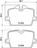 355040911 - : Disc Brake Pad Set for Hella Pagid Image