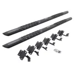 V3415587T - : V-Series V3 Aluminum Side Steps and Mounting Brackets Kit - Textured Black for Go Rhino Image