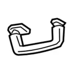 HS7Z5431406BB - : Grip Handle for Ford: Fusion, Police Responder Hybrid, SSV Plug-In Hybrid Image