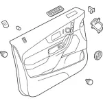 CT4Z7823943BC - Body: Door Trim Panel for Ford: Edge Image