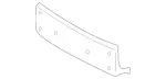2158850181 - Attachment Parts: License Plate Holder for Mercedes-Benz: CL500, CL55 AMG Image