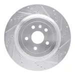 63147039R - : DFC Brake Rotor - Drilled and Slotted - Silver for DYNAMIC FRICTION Image