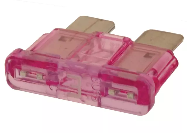 88909758 - : Part# 88909758 Violet 3 Amp Automotive Fuse for Cadillac: Escalade, Escalade ESV | Chevrolet: Silverado 1500, Silverado 1500 LTD, Silverado 2500 HD, Silverado 3500 HD, Suburban, Tahoe | GMC: Sierra 1500, Sierra 1500 Limited, Sierra 2500 HD, Sierra 3500 HD, Yukon, Yukon XL Image