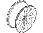 BA5Z1007D - Suspension: Wheel, Alloy for Lincoln: MKS Image