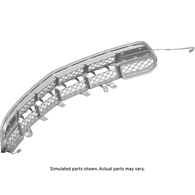 84019861 - : Carbon Flash Metallic Front Lower Grille with Front View Drive Cameras, Baffles, Bezels, and Nuts for Chevrolet: Corvette Image