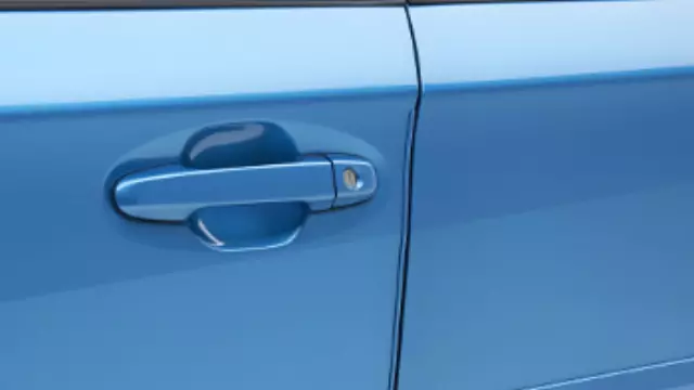 SOA801P030G4 - Exterior: Door Edge Guards - Lagoon Blue Pearl for Subaru: Crosstrek, Impreza Image