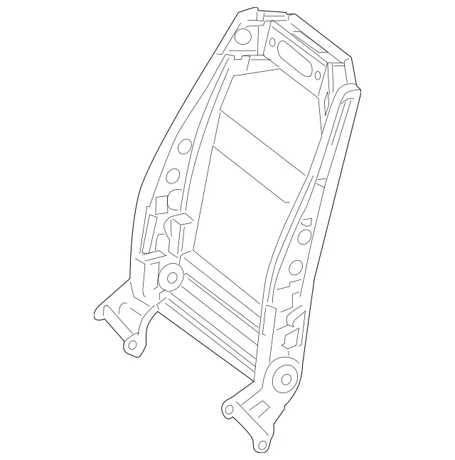 2079100534 - Driver Seat: Backrest Frame for Mercedes-Benz: C250, C350, C63 AMG, E550 Image image