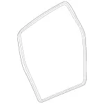 2537402500 - Rear-End Door: Seal, Rear-End Door for Mercedes-Benz: GLC300, GLC43 AMG, GLC63 AMG Image