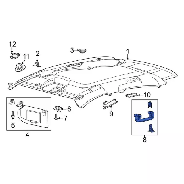 LC5Z5831406BH - Body: Handle for Ford Image