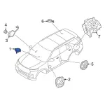 LB5Z18808AE - Body: Woofer for Ford: Explorer, Police Interceptor Utility Image