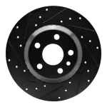 63311034L - : DFC Brake Rotor - Drilled and Slotted - Black for DYNAMIC FRICTION Image