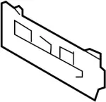 962105CH0A - Body: License Bracket for Infiniti Image