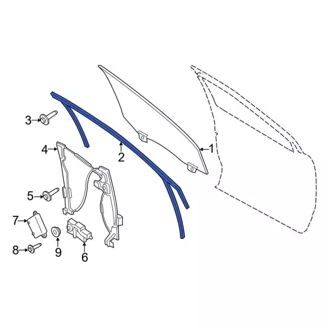 Window Channel - Ford (FT4Z-5821596-H)