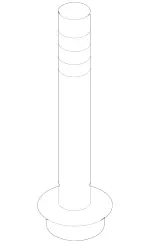 159909201 - Cowl, Front Panel: Hexagonal Head Screw for Mercedes-Benz Image