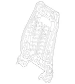9102012 - Driver Seat: Backrest Frame for Mercedes-Benz Image