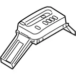 8G1Z7D443B - Body: Shift Plate for Ford: Taurus, Taurus X | Mercury: Sable Image