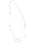 2328240100 - Electr. System: Cover, Wiper Arm for Mercedes-Benz Image