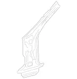 2306300510 - Side Panels: Pillar for Mercedes-Benz: SL500, SL55 AMG, SL550, SL600, SL63 AMG, SL65 AMG Image