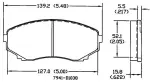 13050836 - : Disc Brake Pad Set for OmniParts Image