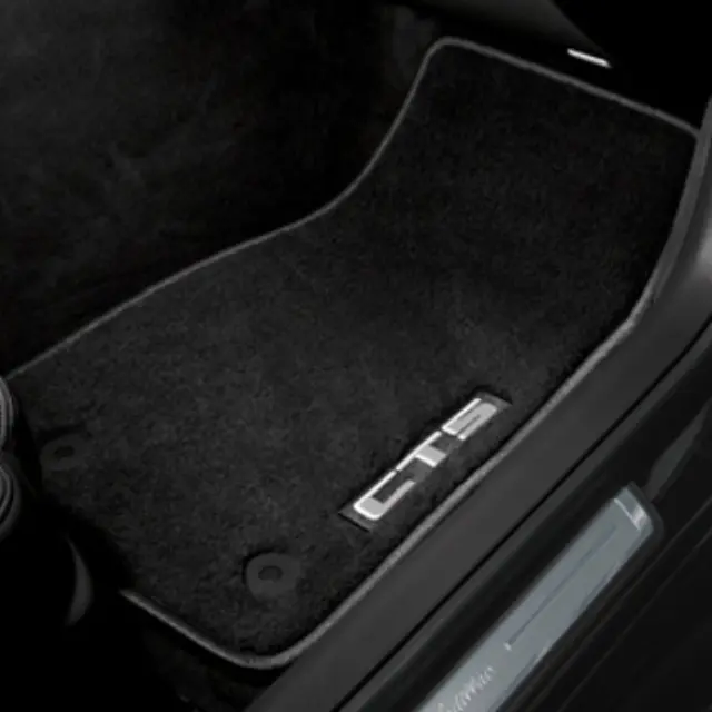 22860826 - Interior: OEM NEW 2014-2019 GM Cadillac CTS Premium Carpeted Floor Mats Jet Black 22860826 for Cadillac: CTS Image