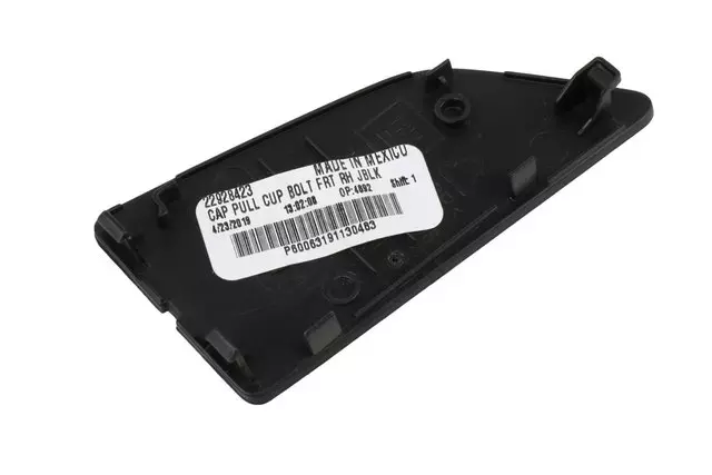 Jet Black Front Passenger Side Door Armrest Pull Cup Bolt Cap - GM (22928423)