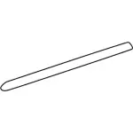 2F1Z5425532PTM - Body: Body Side Molding for Ford: Taurus | Mercury: Sable Image