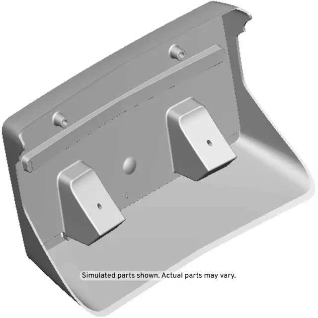 22963258 - Body: Anthracite Front License Plate Bracket for GM Image