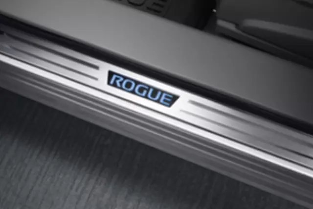 999G6GX010 - Interior: Illuminated Kick Plates, Stainless Steel for Nissan: NV3500, Rogue Image