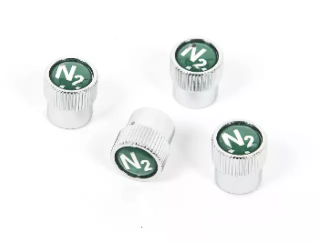 Styled Valve Caps - Nitrogen N2 Logo - Jaguar (C2D60782)