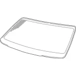 3W1Z5403100AA - Body: Windshield for Lincoln: Town Car Image