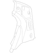 2186370222 - Side Panels: C-Pillar, Outer for Mercedes-Benz Image