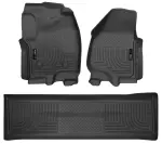 99711 - : Weatherbeater - Front &amp; 2nd Seat Floor Liners (Footwell Coverage) for Husky Liners Image