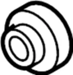 38216U301A - Universals &amp; Rear Axle: Nut for Infiniti Image