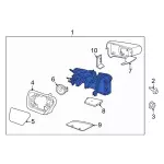 ML3Z17683TA - : Mirror Assembly for Ford: F-150, F-150 Lightning Image