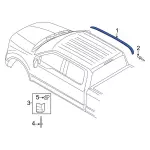 HC3Z2851729AC - Body: Roof Molding for Ford: F-250 Super Duty, F-350 Super Duty Image