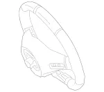 46089139E38 - : Steering Wheel for Mercedes-Benz Image