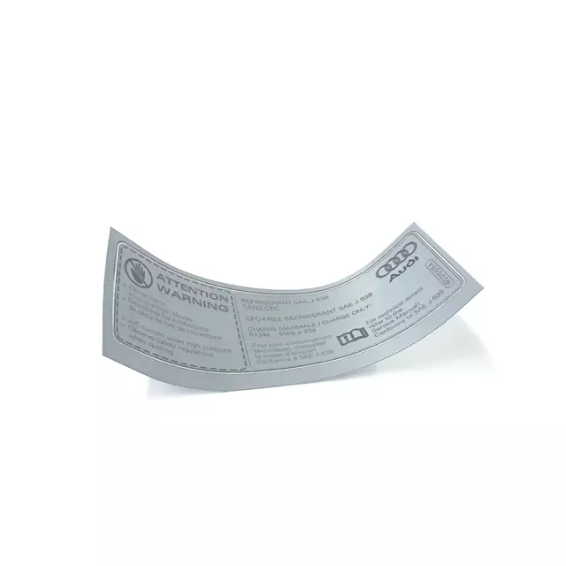 4F0010515A - : AC Label for Audi: A6, A6 Quattro, S6 Image