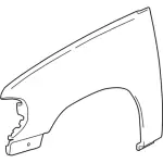 XL2Z16005DA - Body: Fender for Ford: Explorer | Mercury: Mountaineer Image