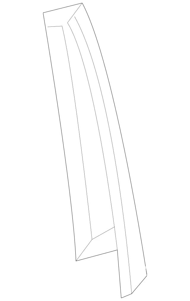 1666900187 - Driver Door: Trim Molding for Mercedes-Benz: GL350, GL450, GL550, GL63 AMG, GLE300d, GLE350, GLE400, GLE550e, GLE63 AMG, GLS350d, GLS450, GLS550, GLS63 AMG, ML250, ML350, ML400, ML550, ML63 AMG Image image