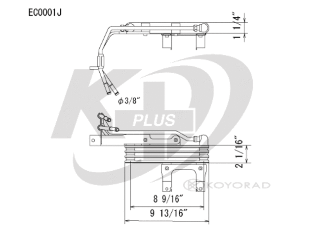 EC0001 - Cooling Systems: Koyorad Automatic Transmission Oil Cooler for Koyo Image