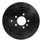 63311010R - : DFC Brake Rotor - Drilled and Slotted - Black for DYNAMIC FRICTION Image