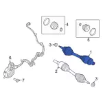 ML3Z3A428D - Front Drive Axle: Axle Assembly for Ford Image