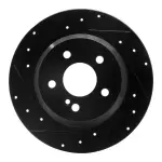 63363051L - : DFC Brake Rotor - Drilled and Slotted - Black for DYNAMIC FRICTION Image