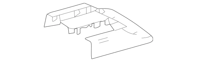 247929330064 - Rear Seat: Cover, Seat Guide Rail for Mercedes-Benz: EQB 250+, EQB 300, EQB 350, GLB250, GLB35 AMG Image