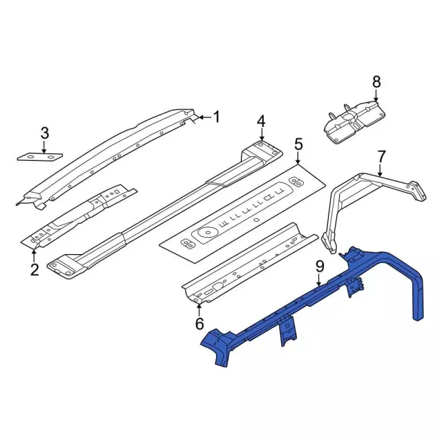 M2DZ7802501C - : Roof Rail for Ford: Bronco Image
