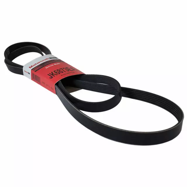 4L5Z8620EA - Cooling System: Serpentine Belt for Ford: Explorer, Explorer Sport, Explorer Sport Trac, Ranger | Mercury: Mountaineer Image