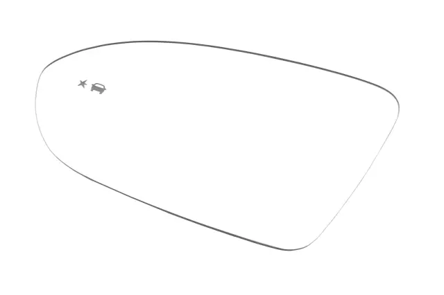 Driver Side Door Mirror Glass and Backing Plate - GM (39186425)