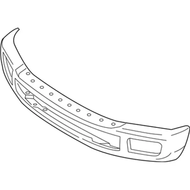 thumbnail image 2 of Front Lower Valance Panel For 2020-2022 Ford Super Duty F250 F350 F450 (2WD, Black) 2 of 6