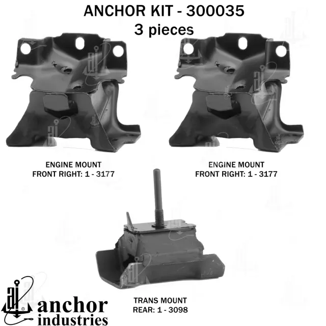 300035 - Engines &amp; Components: Anchor Engine Mount Kit for Anchor Image
