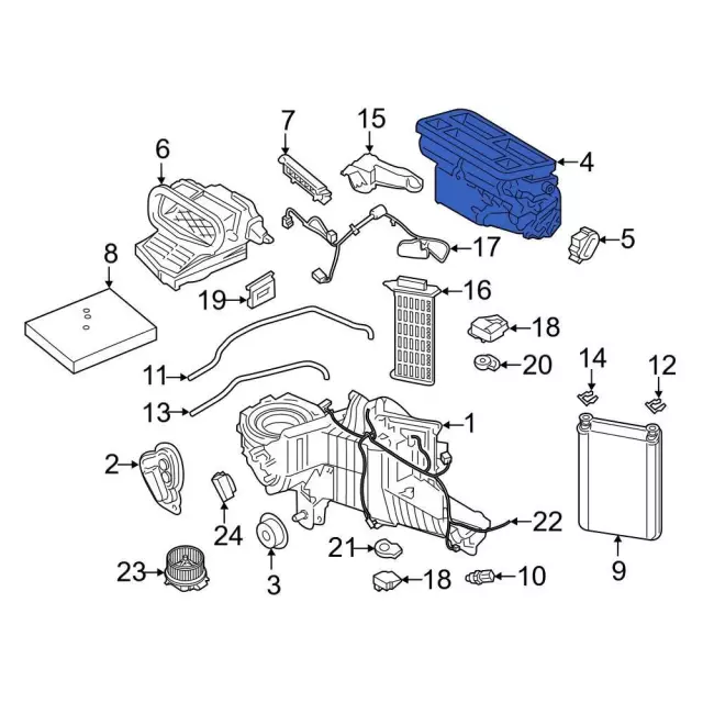 HVAC Air Inlet Housing - Ford (GL3Z-18471-C)